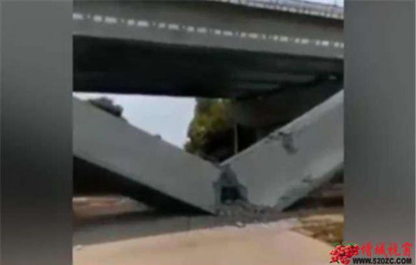 增城区石滩镇岳埔村正在施工的花莞15标增江特大桥高架桥突然发生断裂