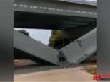 增城区石滩镇岳埔村正在施工的花莞15标增江特大桥高架桥突然发生断裂