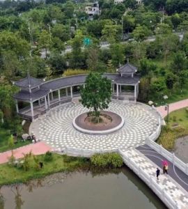 增城区荔湖的四大个景观功能区 分为湿地生态区 滨湖休闲区 湖光山色区和森林氧吧区