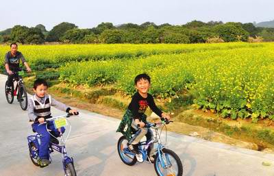 荔乡花园连绿道 荔城新村听花开