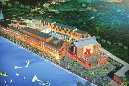 增城市增江边的文化创意园 对增城造纸厂旧厂房进行利用开发