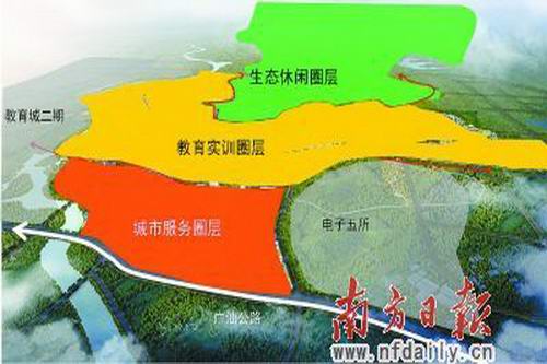 四大房企楼盘强势加盟入驻增城区朱村街 教育城将年底开工 破烂尾谣言