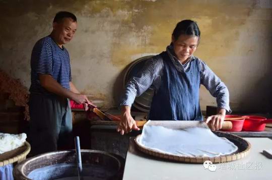 增城区派潭镇老街的盖仔粉:技艺保留传统工序 熟悉的味道和记忆