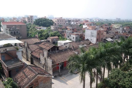 以广州市增城区新塘镇瓜岭村为例  分析研究岭南古村落的景观元素
