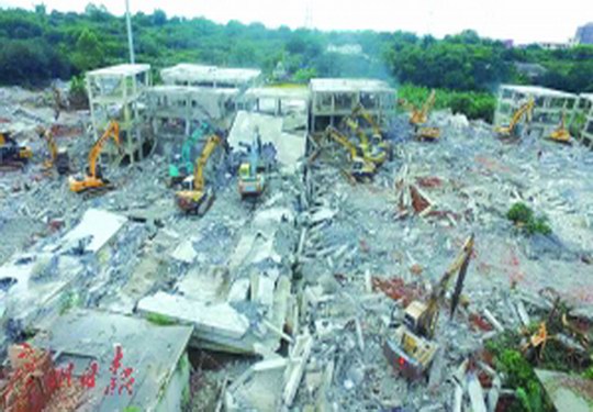 增城区拆除违法建设54万平方米 重拳出击铁腕拆违  遏止新增违法建设