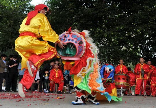 从增城区中新镇池岭村的貔貅舞兴盛 探讨如何传承和发展这项民族传统体育活动
