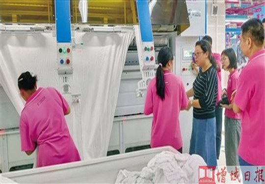 增城区承担的国家级洗衣服务业标准化试点项目进行了终期验收评估