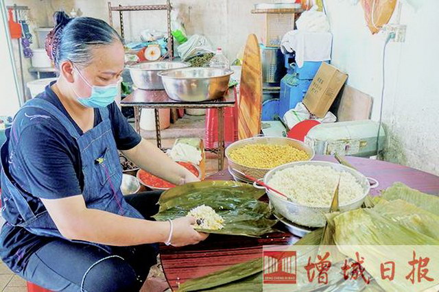 增城区传统的咸蛋猪肉粽和碱水粽 充满温暖的人情 搅动着心中最深的乡愁