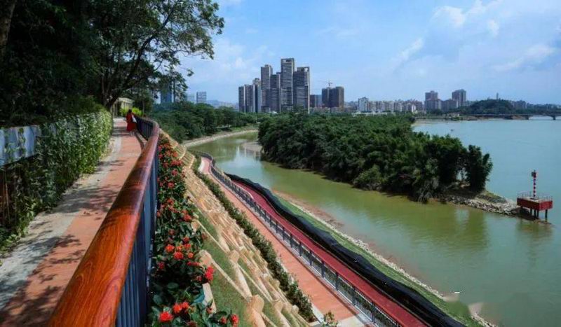 广州市增城区荔城街的增江碧道 是幅人与自然和谐相处的斑斓诗篇