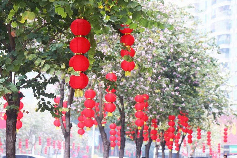 浓浓的“年味”在广州市增城区新塘镇四处弥漫 营造了喜庆和谐的节日氛围