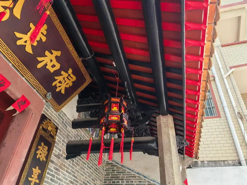 广州市增城区石滩镇岳埔村塘面社的禄和袁公祠 修缮后新垢去尽老祠新生
